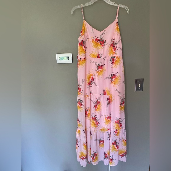 J. CREW MERCANTILE Floral Tiered Maxi Dress Sunburst Bouquet Size 12 - Picture 5 of 10